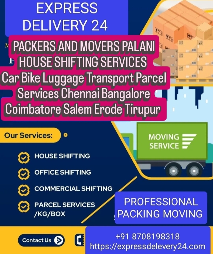 PACKERS AND MOVERS IN PALANI, 8708198318