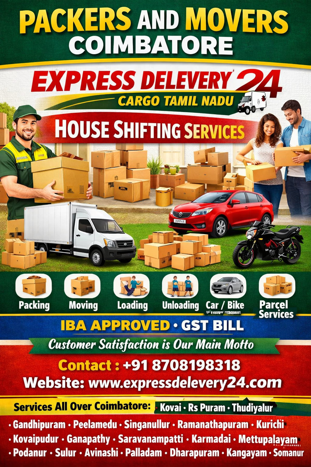 PACKERS AND MOVERS IN VADAMADURAI, 8708198318