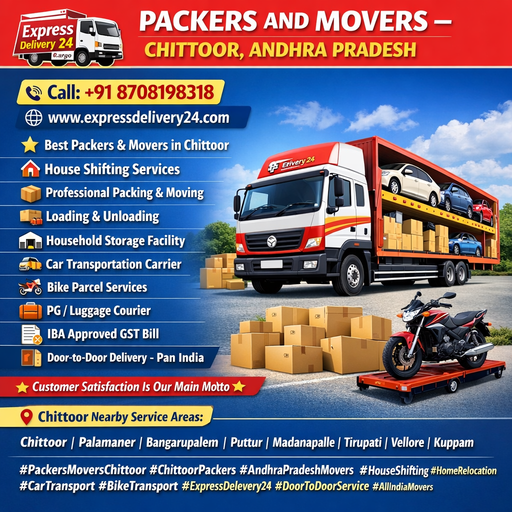 PACKERS And MOVERS IN CHITTOOR, 8708198318