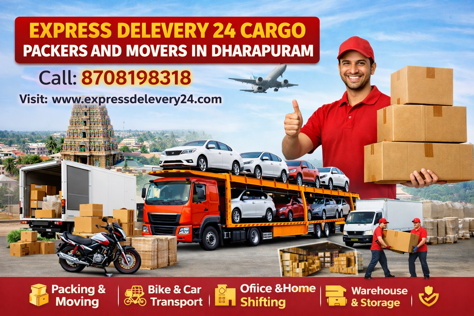 Best Packers and Movers Dharapuram | House Shifting Services Near Me