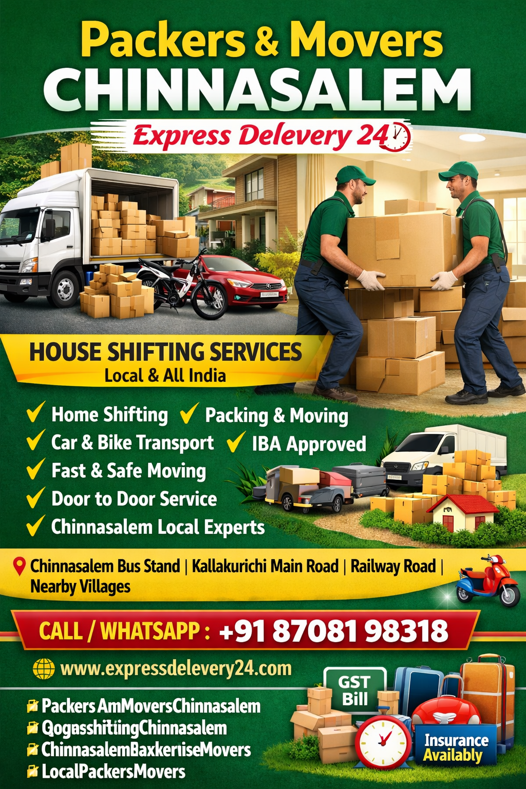 Packers and Movers Chinnasalem, 8708198318 | House Shifting Services Near Me – Agarwal Safe Express 