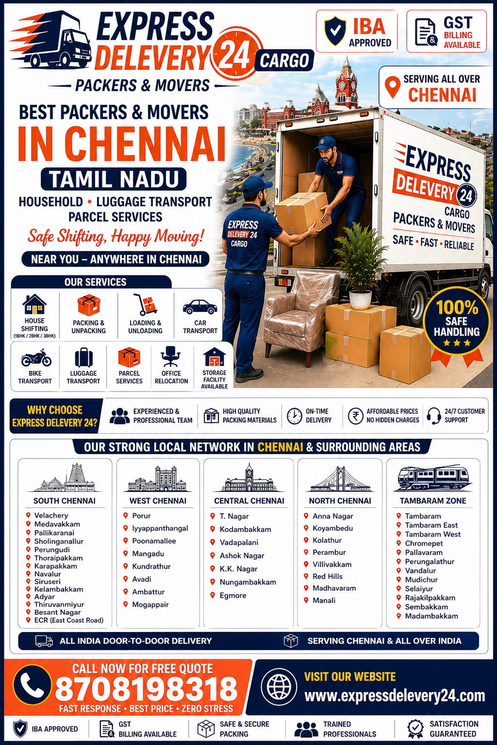Household Luggage Transport Chennai | Express Delevery 24 Cargo - Agarwal Safe Express 