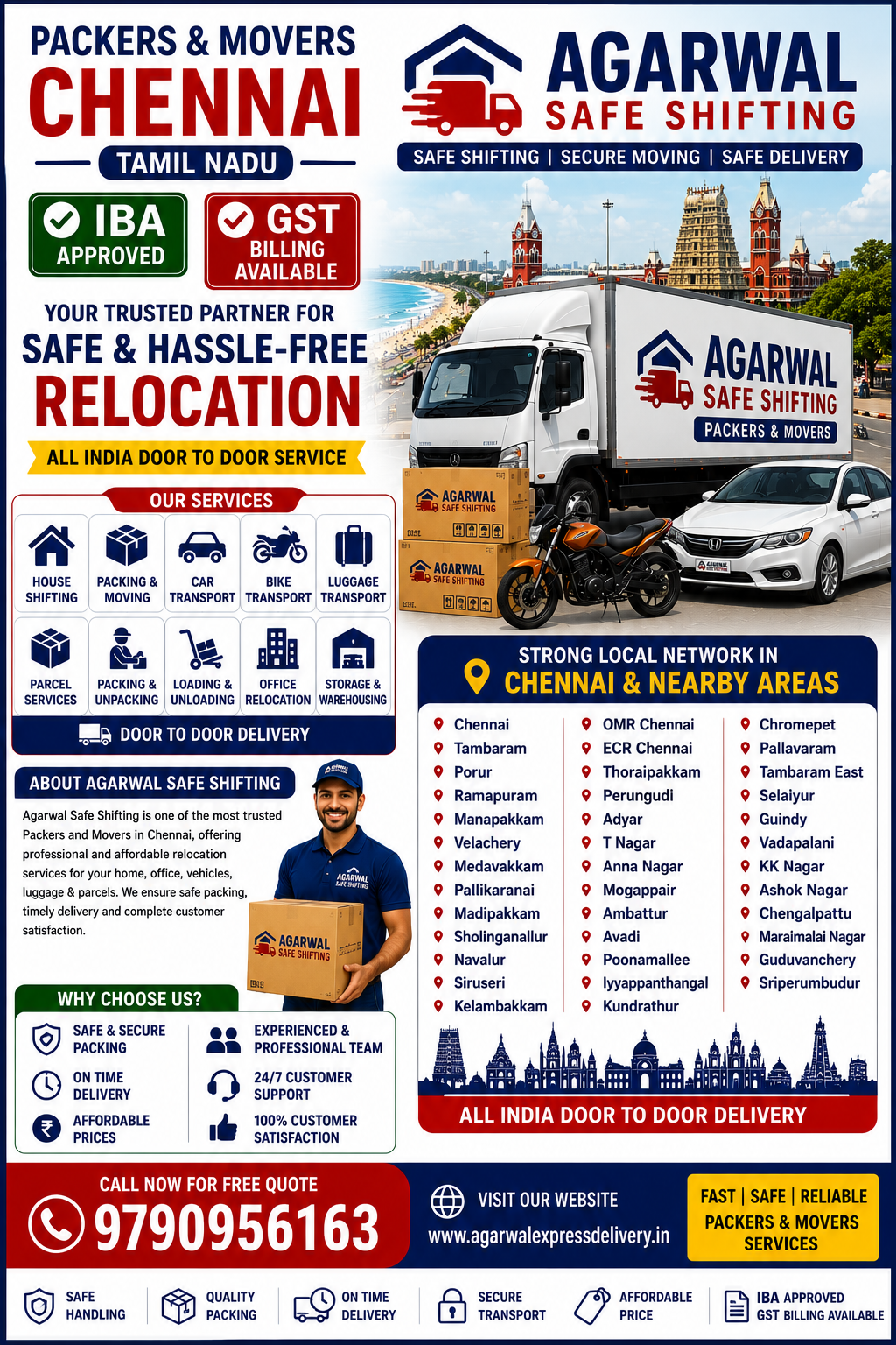 Packers and Movers in Perungalathur, 8708198318 | House Shifting Services Near Me - Agarwal Safe Express 