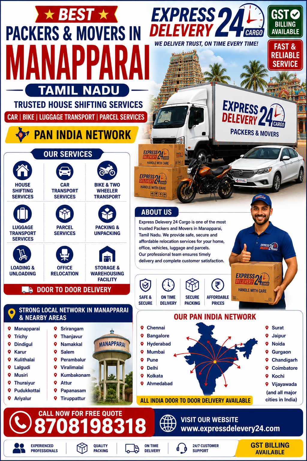 Best Packers and Movers in Manapparai, 8708198318 Tamil Nadu | House Shifting Services Near Me – Agarwal Safe Express