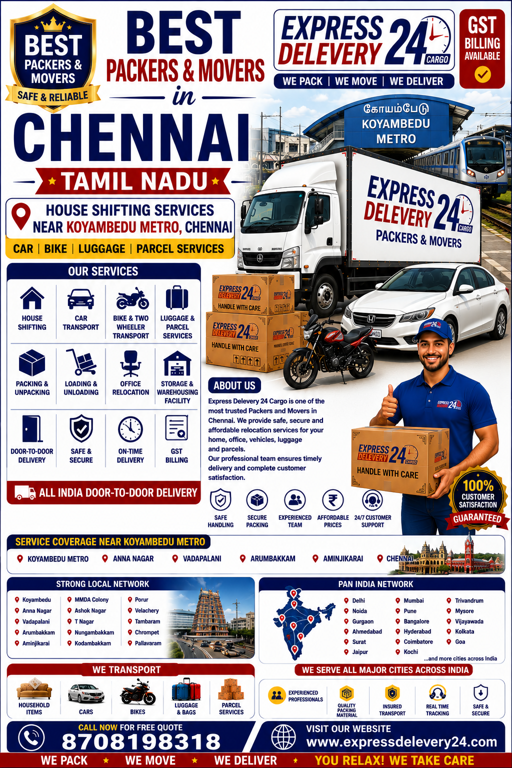 Packers and Movers in Koyambedu, 8708198318 | House Shifting Services Near Me - Agarwal Safe Express 