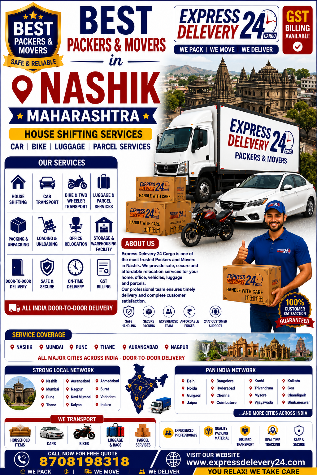 Packers and Movers Nashik, 8708198318 Maharashtra | House Shifting Services Near Me - Agarwal Safe Express 