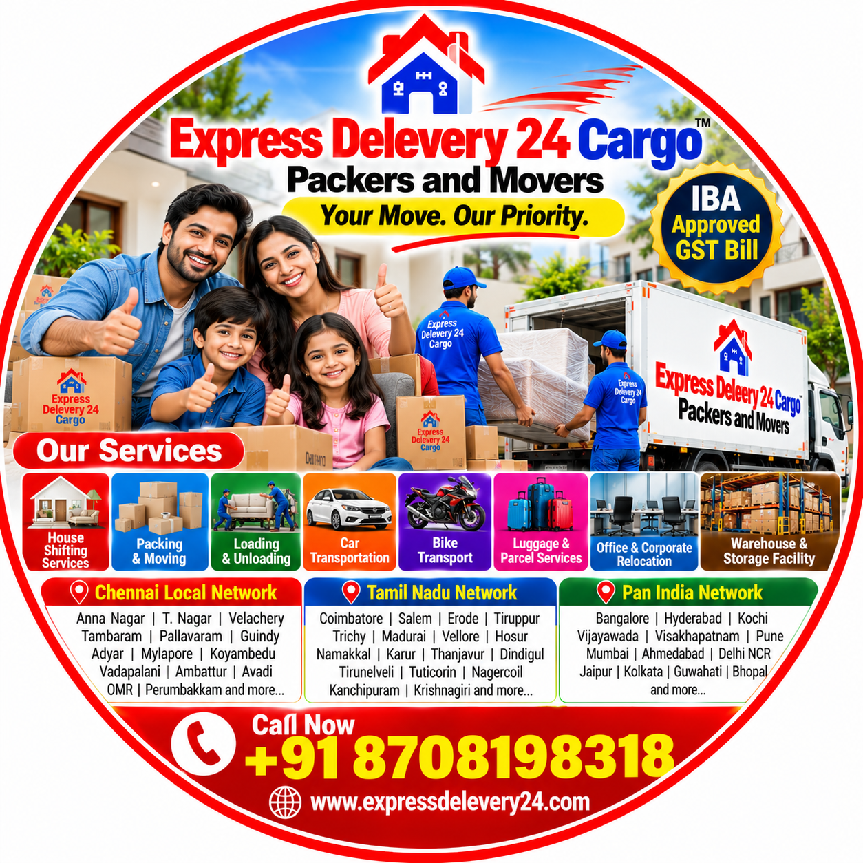 Best House Shifting Services in Chennai, 8708198318 Tamil Nadu | Packers and Movers Near me